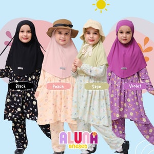 Kids one set Aluna Series / Muslim Girl Dress /Islamic Baby or Kids dress