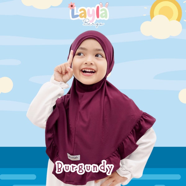 Kids Hijab Layla Bergo Series / Children Hijab