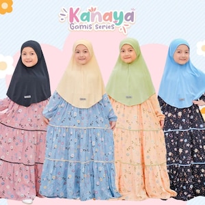 Kids Set Abaya Kanaya series / Muslim Girl Dress /Islamic Baby or Kids dress