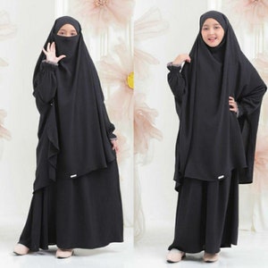 Kids Set Abaya Zulaikha series / Muslim Girl Dress /Islamic Baby or Kids dress