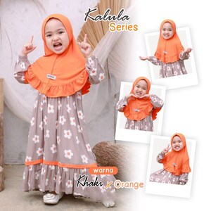 Kids Set Abaya Kalula series / Muslim Girl Dress /Islamic Baby or Kids dress