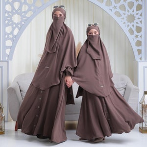 Adult Set Abaya Habibah series /Abaya Khimar set/dress for muslim/dress abaya/islamic clothes for women