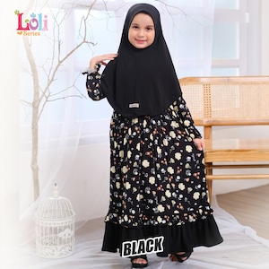 Kids Set Abaya Loli series / Muslim Girl Dress /Islamic Baby or Kids dress