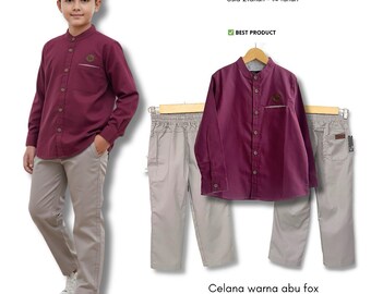 Muslim Boys Kurta Set Long Sleeve | Modest Islamic Clothing | Ustman Series