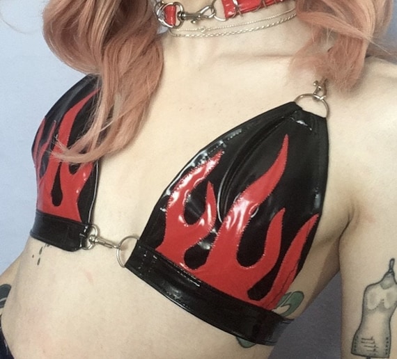 PVC Flame Bra 