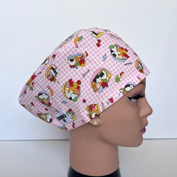 Kawaii Sushi scrub cap