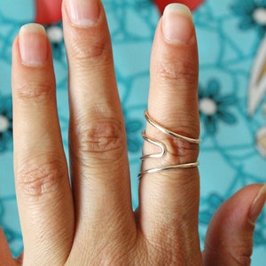 Arthritis Splint Ring, Silver EDS Ring, Mallet Finger Brace, Boutonniere Deformity Support, Lateral Deviation Splint, Trigger Finger Ring