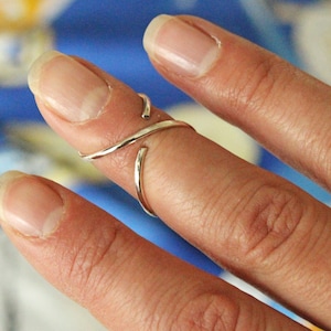 Silver Arthritis Ring Splint, Mallet Finger Ring, Boutonniere Deformity, Lateral Deviation Support, EDS Ring, Trigger Finger Brace