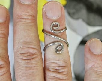 Titanium arthritis finger splint ring for mallet finger and boutonniere deformity