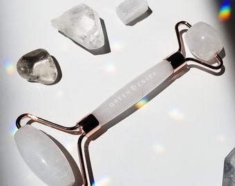 CLEAR QUARTZ Facial Roller - Green Envee Skincare