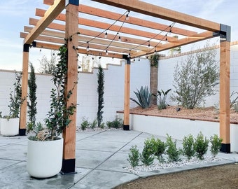 DIY Modern Pergola Plans, Backyard Gazebo Arbor (PDF Pattern)