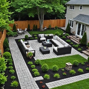 3D Backyard Landscape Design Proposal – Rendering & Plant List (Digital Download)