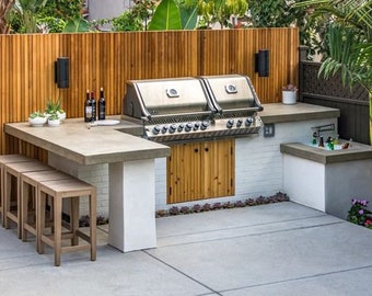 Grill Station, DIY Outdoor Kitchen Plan PDF, DIY Guide to Creating the Perfect Grilling Station