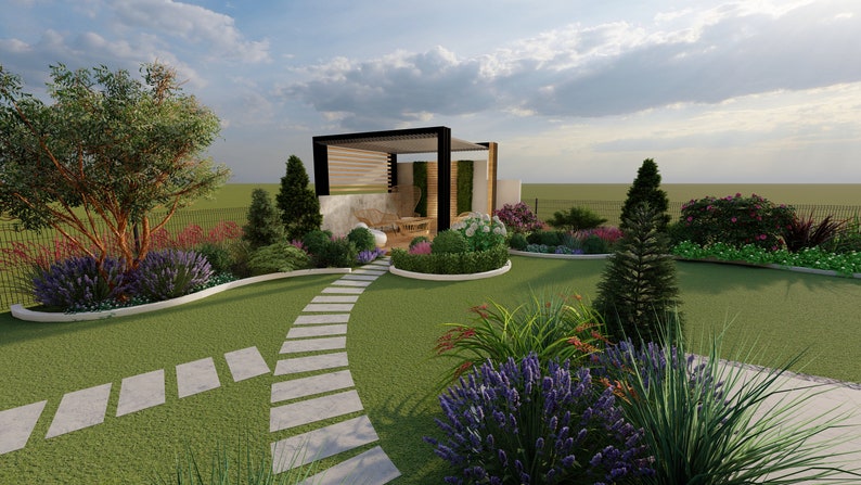 Shade Planting Scheme, Garden Plan Under Shade Tree, Tree Base