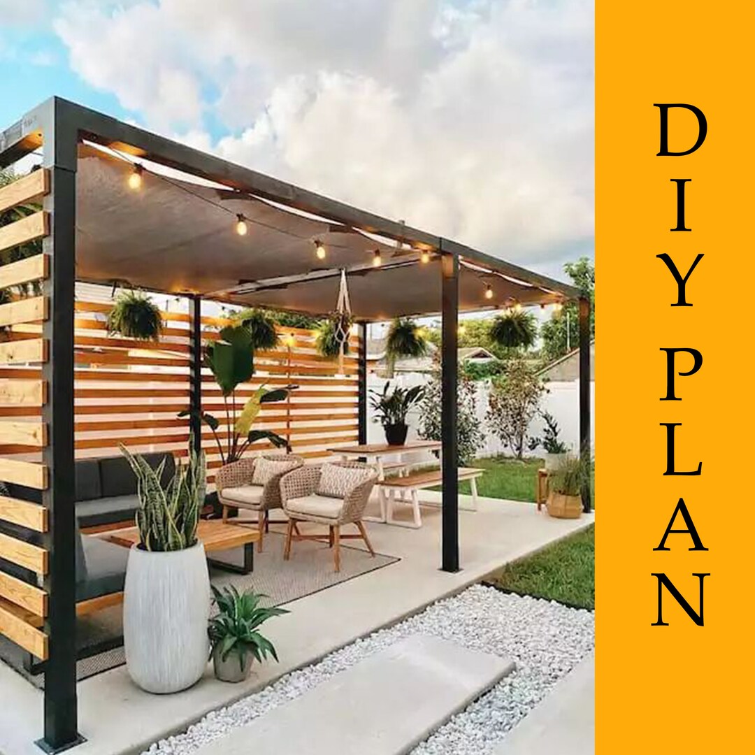 Diy Backyard Patio, Diy Gazebo Plan, Diy Arbor Plan Pergola Plan,diy ...