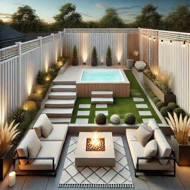 Curated visual reference: Picture Idea: Modern Minimalist Garden Entire Landscaping Proposal Includes Plant Lists And