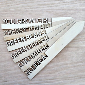 Custom Wood Garden Stakes, Plant Markers, Garden Markers, Herb Markers, Plant labels, fruit Markers, Vegetable Plant Markers, Gifts