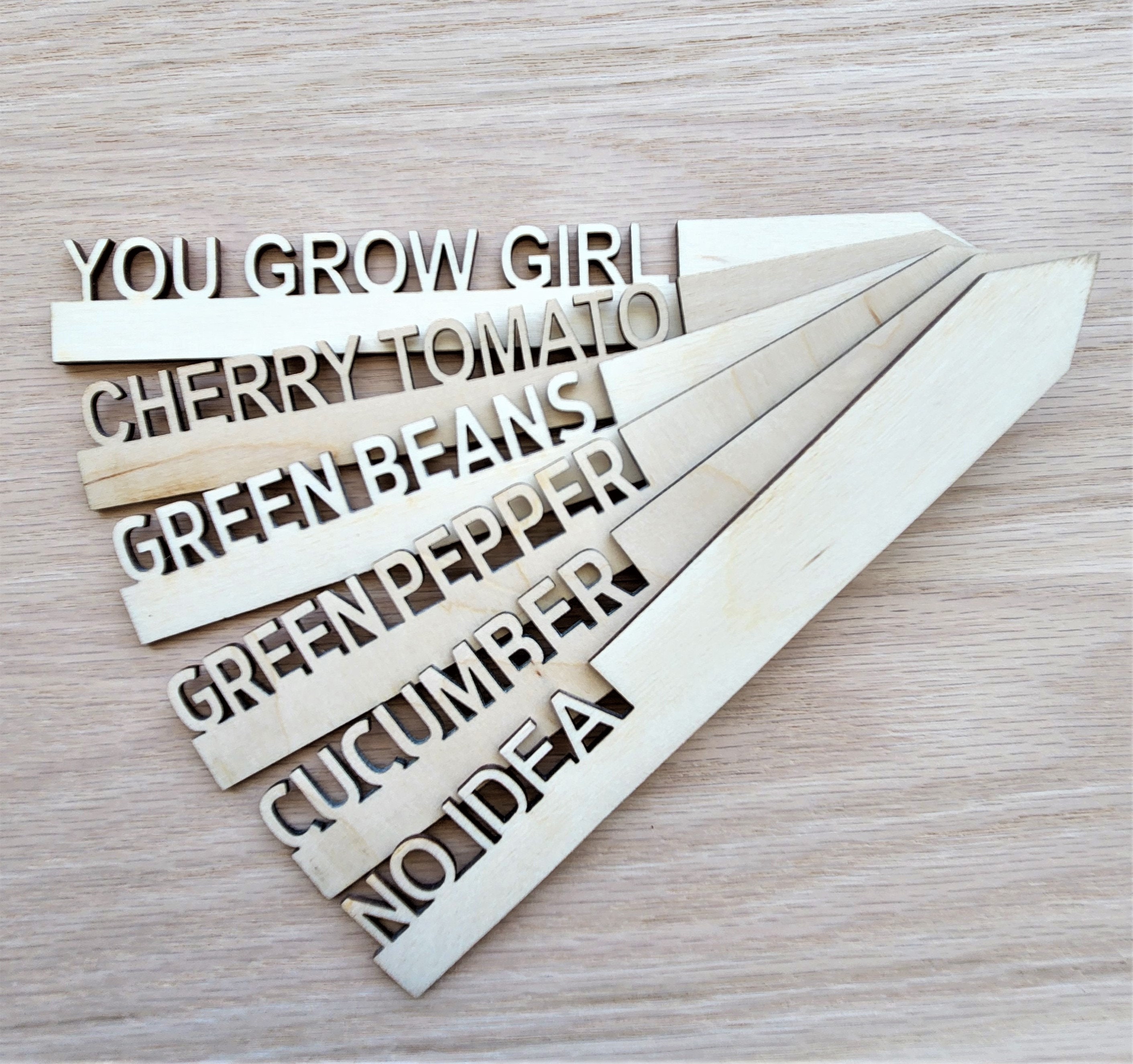 Custom Wood Garden Stakes Plant Markers Garden Markers Herb Etsy Canada