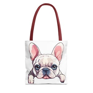 Cute French Bulldog Tote Bag - Dog Lover Gift, Pet Owner Accessory, Funny Tote for Everyday Use, Unique Dog Mom Gift