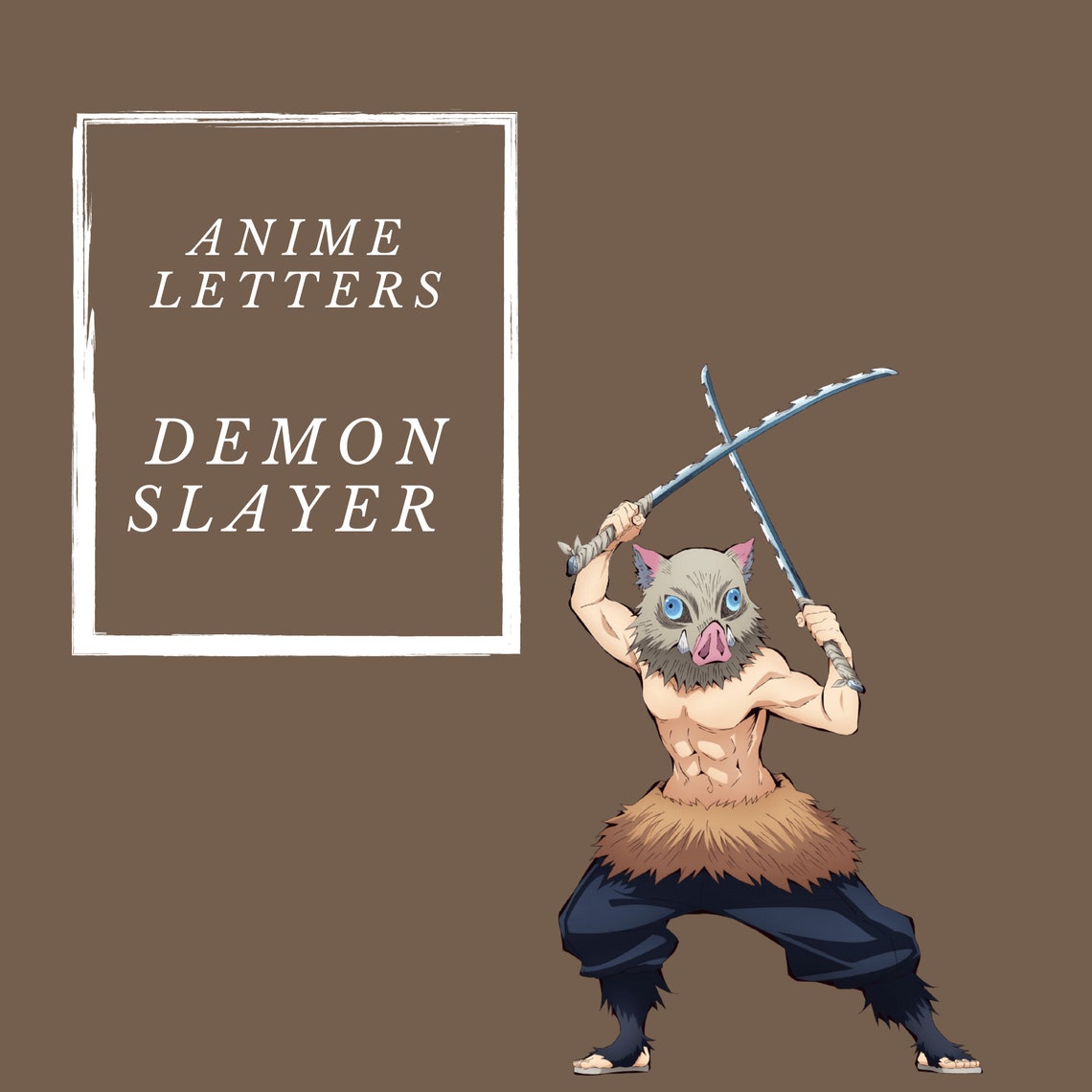 Demon Slayer Anime Letter Etsy