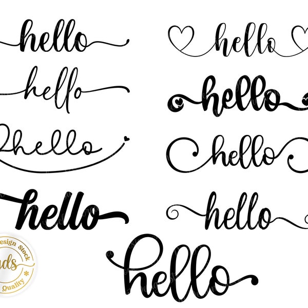 Hello Sign - Etsy