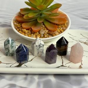 1&quot; Mini Crystal Towers/ crystal towers/ mini crystal points/ gemstone towers