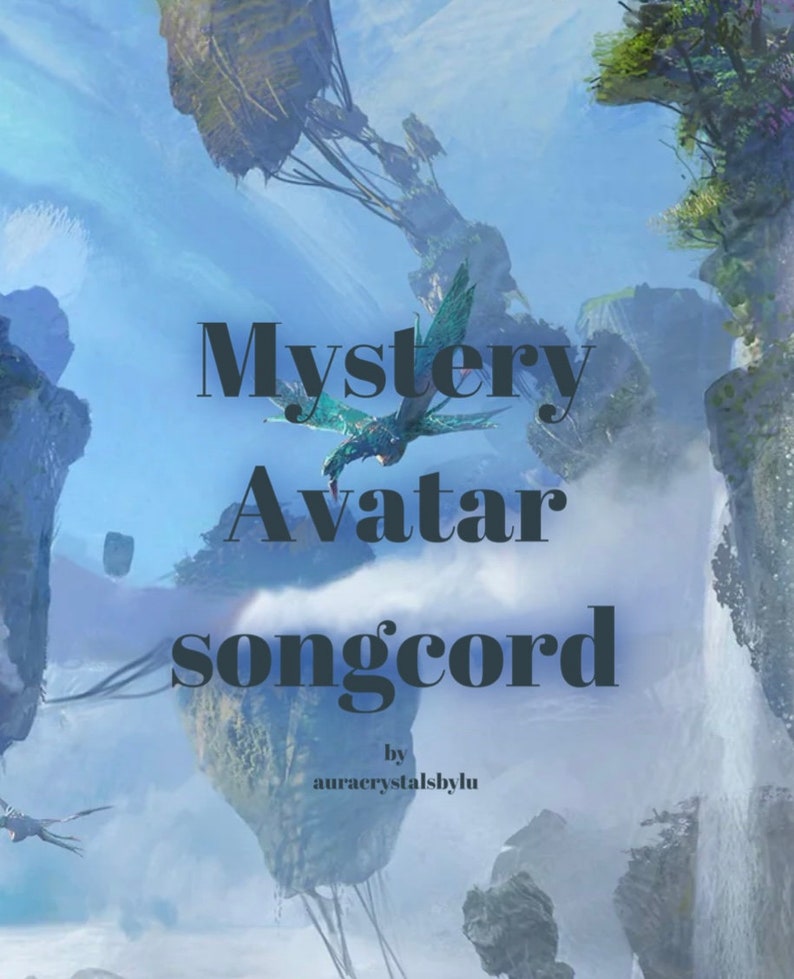 Mystery Avatar inspired songcord please read item details image 1