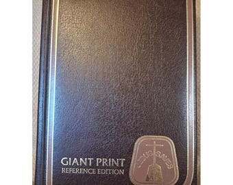 Jimmy Swaggart KJV Holy Bible Giant Print Reference Edition Brown Faux Leather