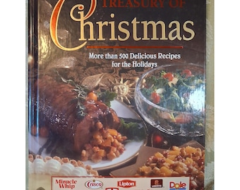 Treasury of Christmas Cookbook 500+ Holiday Recipes Hardcover 1997 Publications