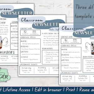 EDITABLE Teacher Newsletter | Back to School Flyer | Boho Back to School | Classroom Newsletter | Flyer Template | Boho Classroom