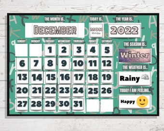 Preschool Calendar | Morning Routine Chart (Digital Download)