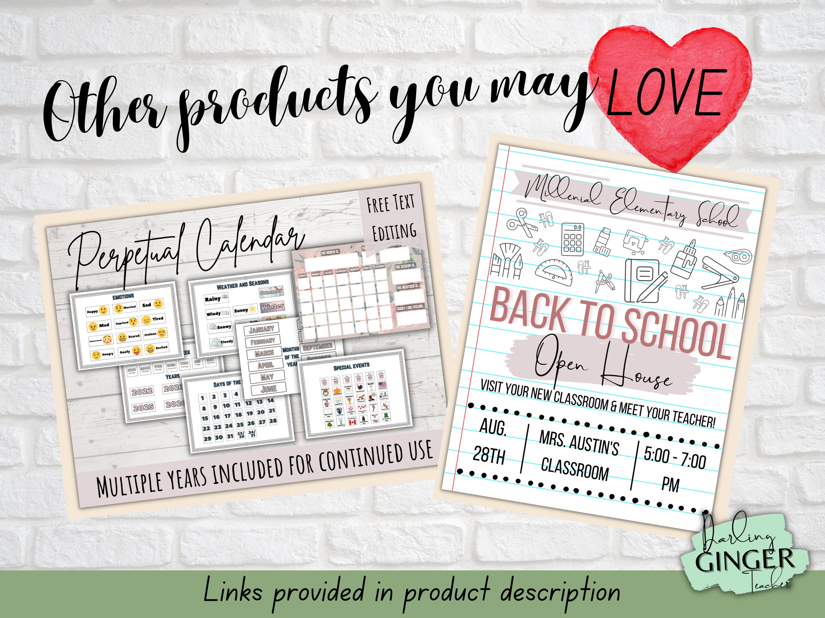 Meet the Teacher Boho Green | Classroom Label | Back to School Flyer ...