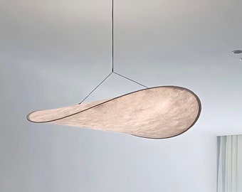 Lampa wisząca Wabi sabi - japoński żyrandol designerski, ręcznie wykonana lampa wisząca z pcv, lampa wisząca do salonu