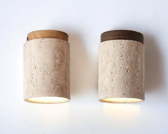 Wabi sabi travertine spotlights, rustic design ceiling light, spotlights for hallway, ceiling lights for bedroom