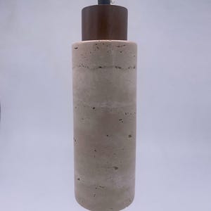 Travertine stone pendant light vintage design, kitchen pendant light, dimmable pendant light, wabi sabi lighting