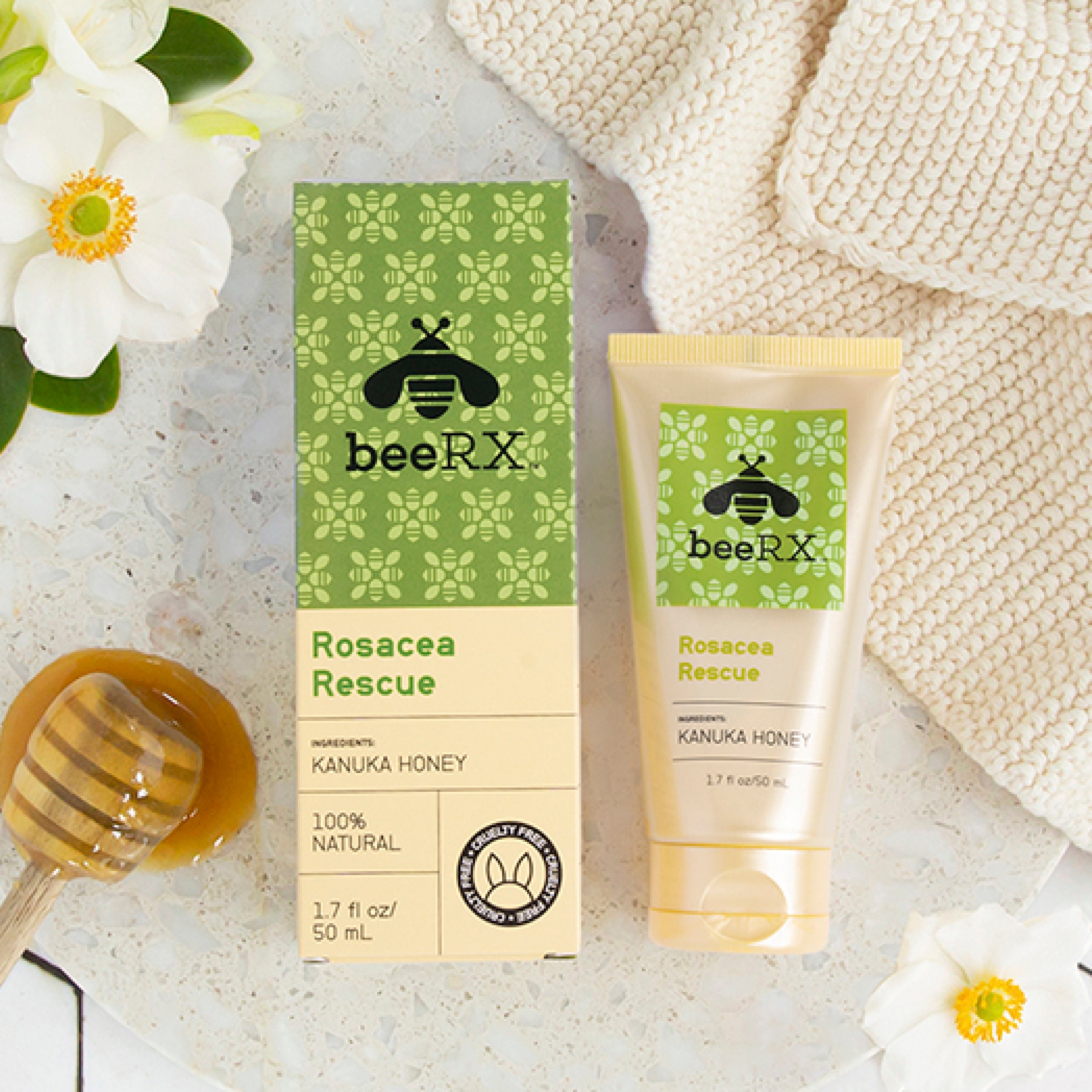 Bee Rx Rosacea Rescue With Natural Kanuka Honey Redness