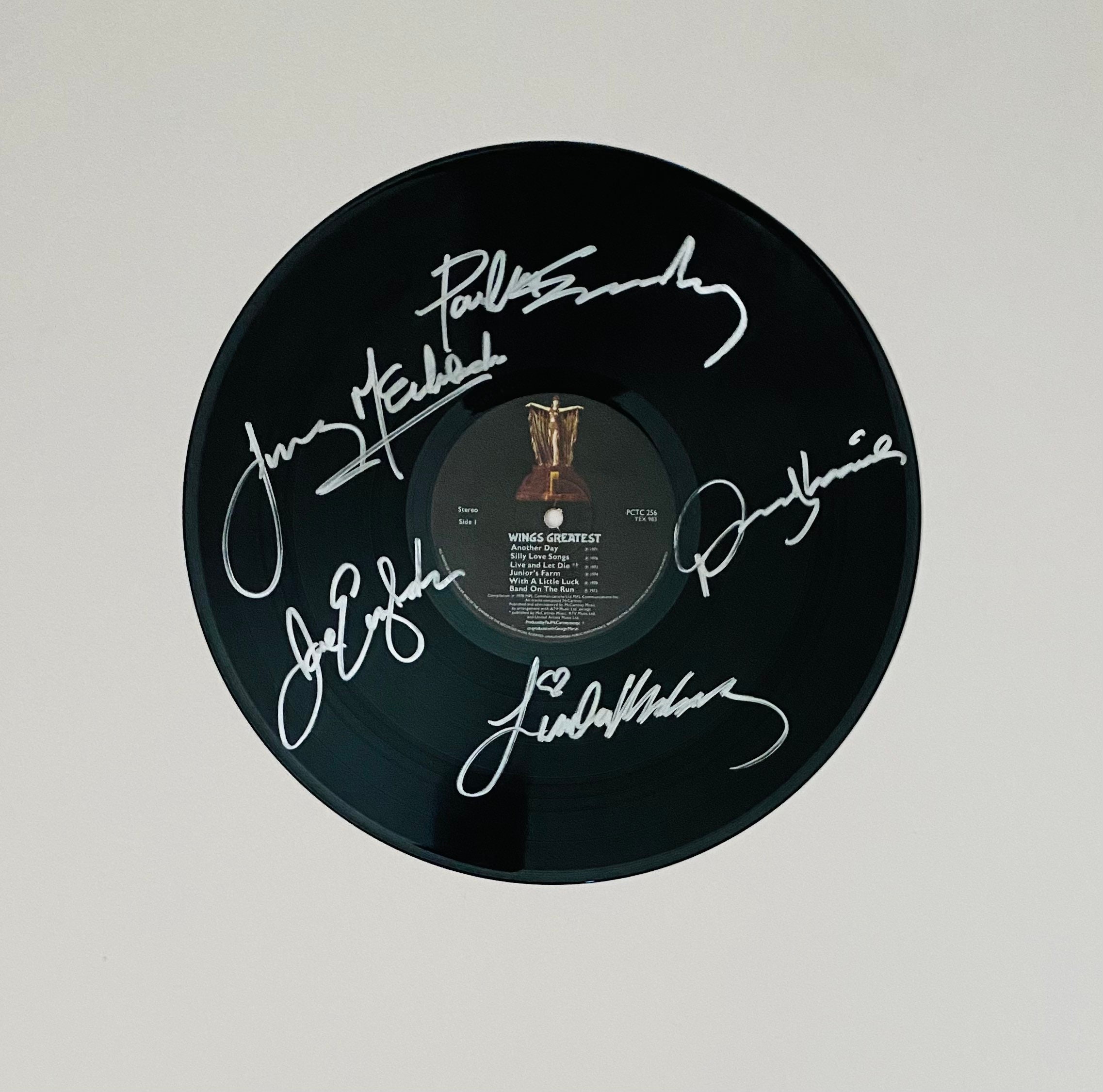 Wings Band on the Run Paul Mccartney Signed Vinyl Record Etsy UK
