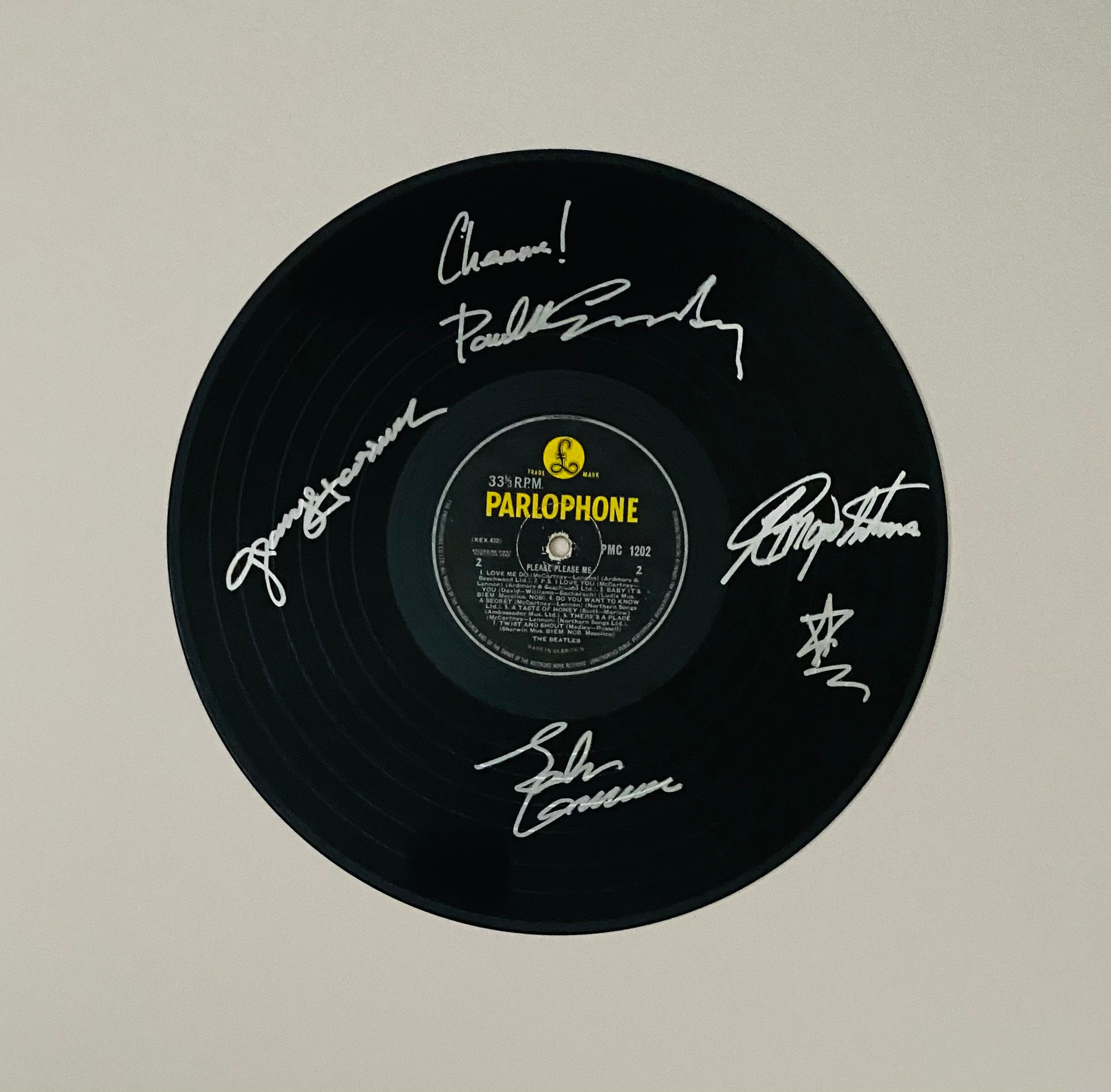 The Beatles Please Please Me Signed Vinyl Record - Etsy