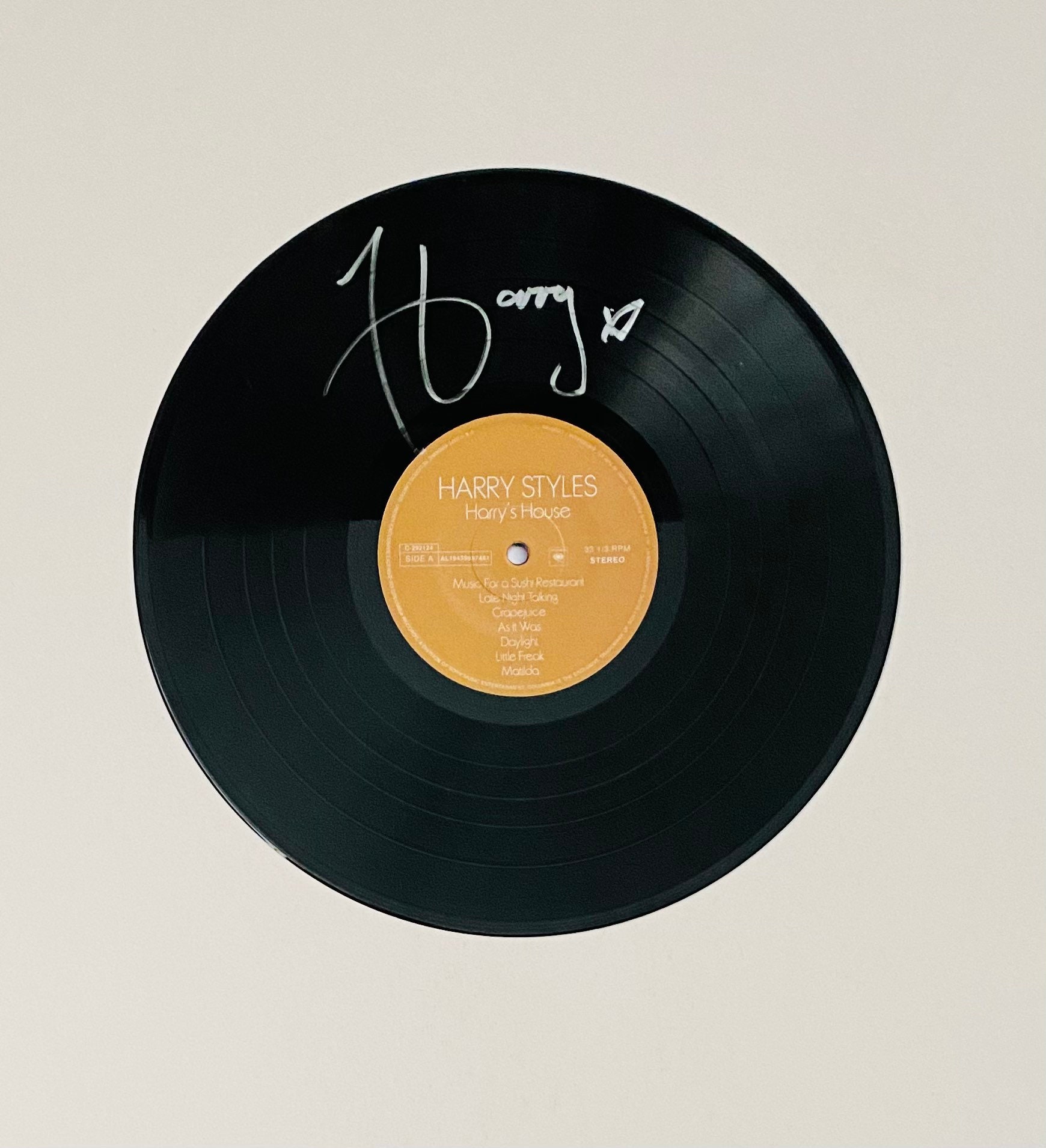Harry Styles Harry's House Signed Vinyl Record