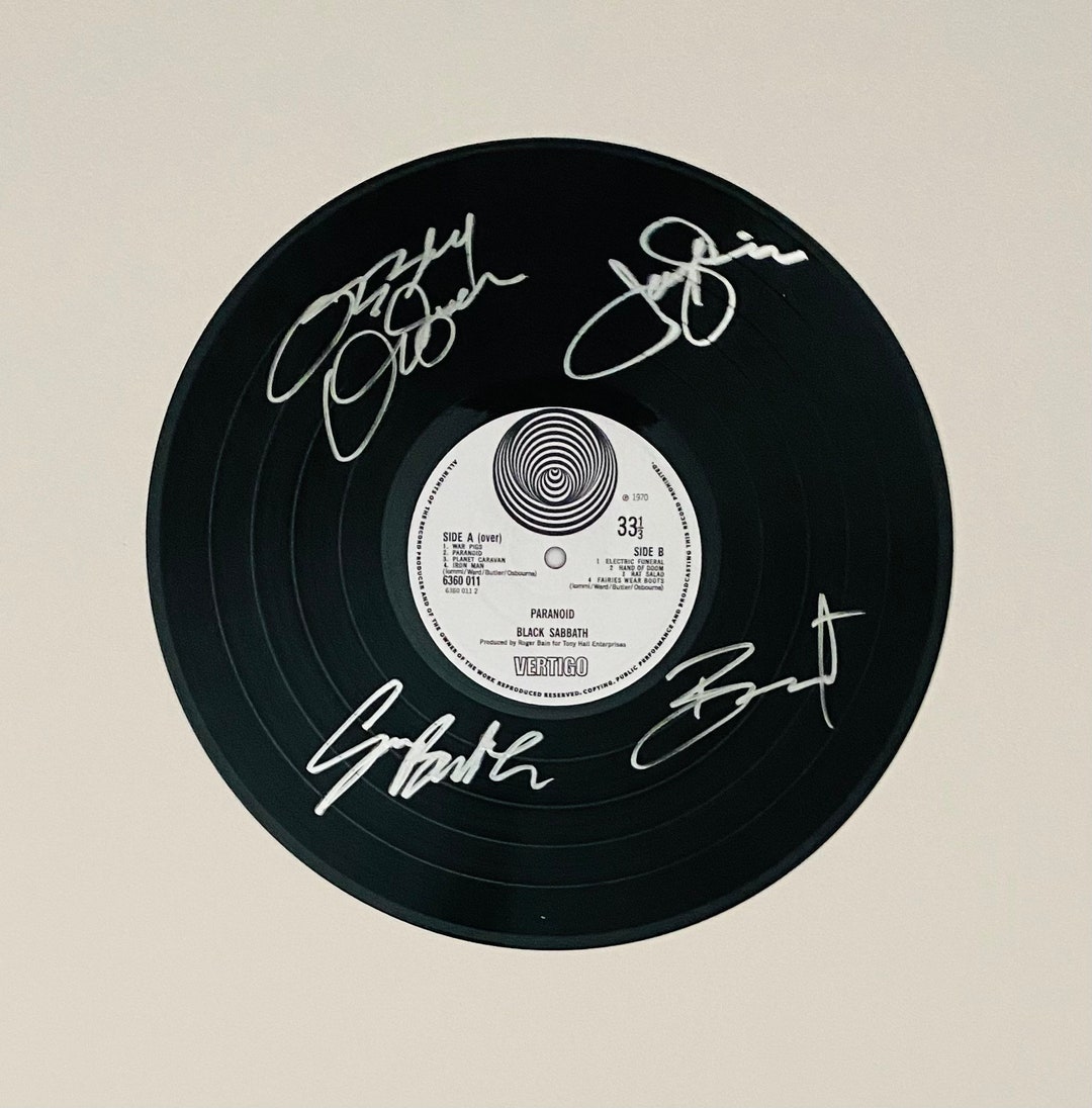 Black Sabbath Signed Vinyl Record - Etsy
