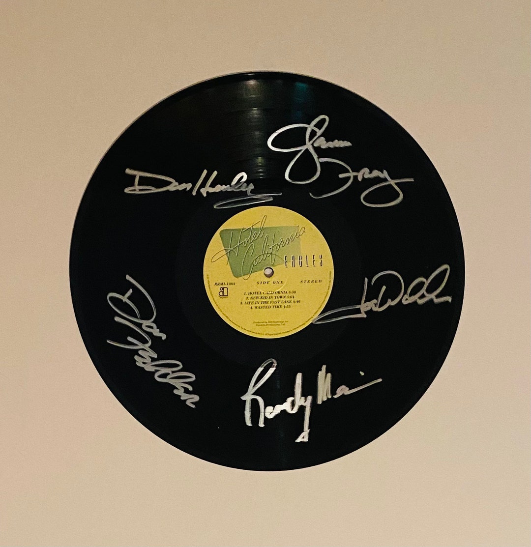 The Eagles Hotel California Signed Vinyl Record - Etsy