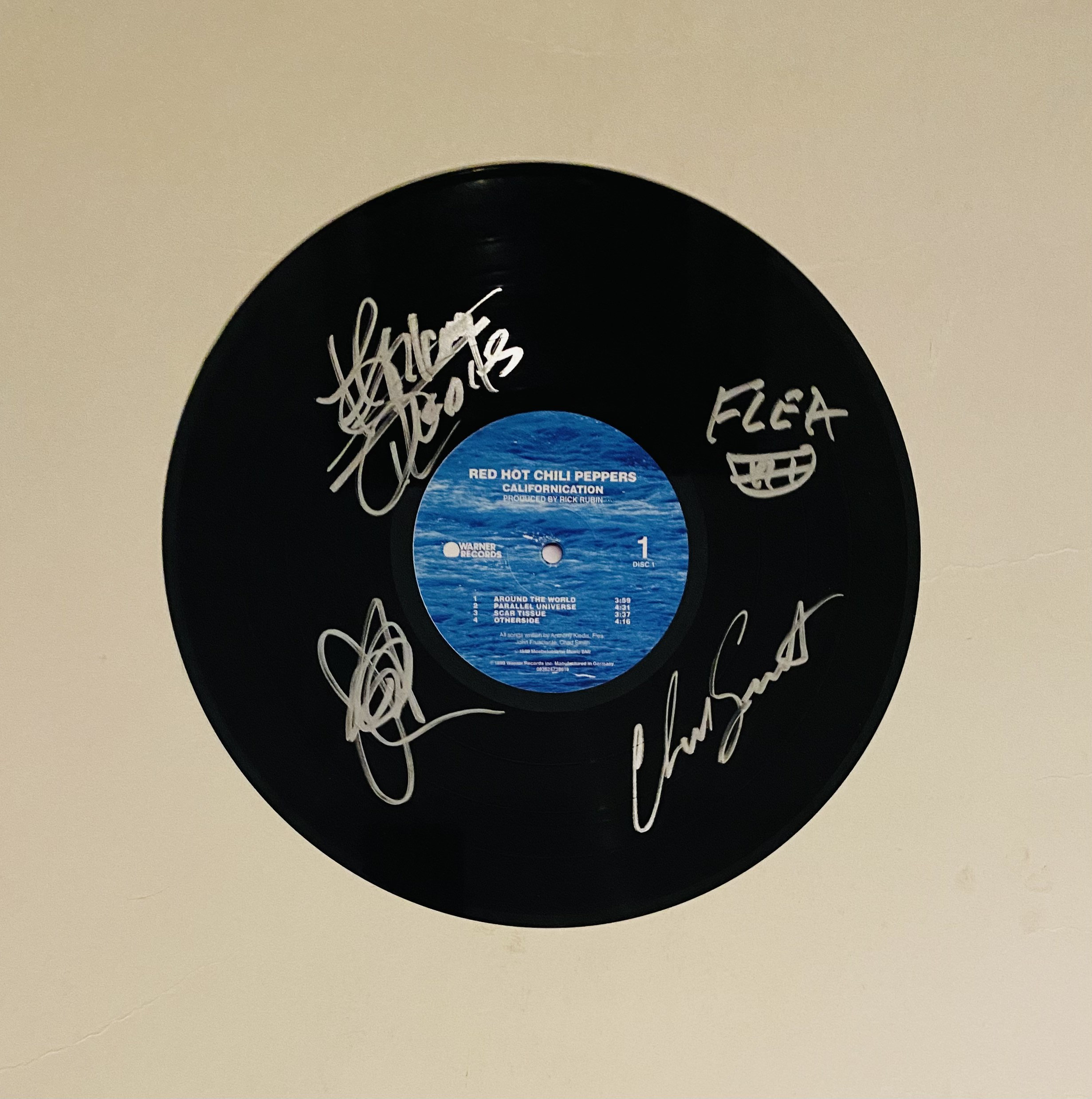 Red Hot Chili Peppers Signed Vinyl Record 