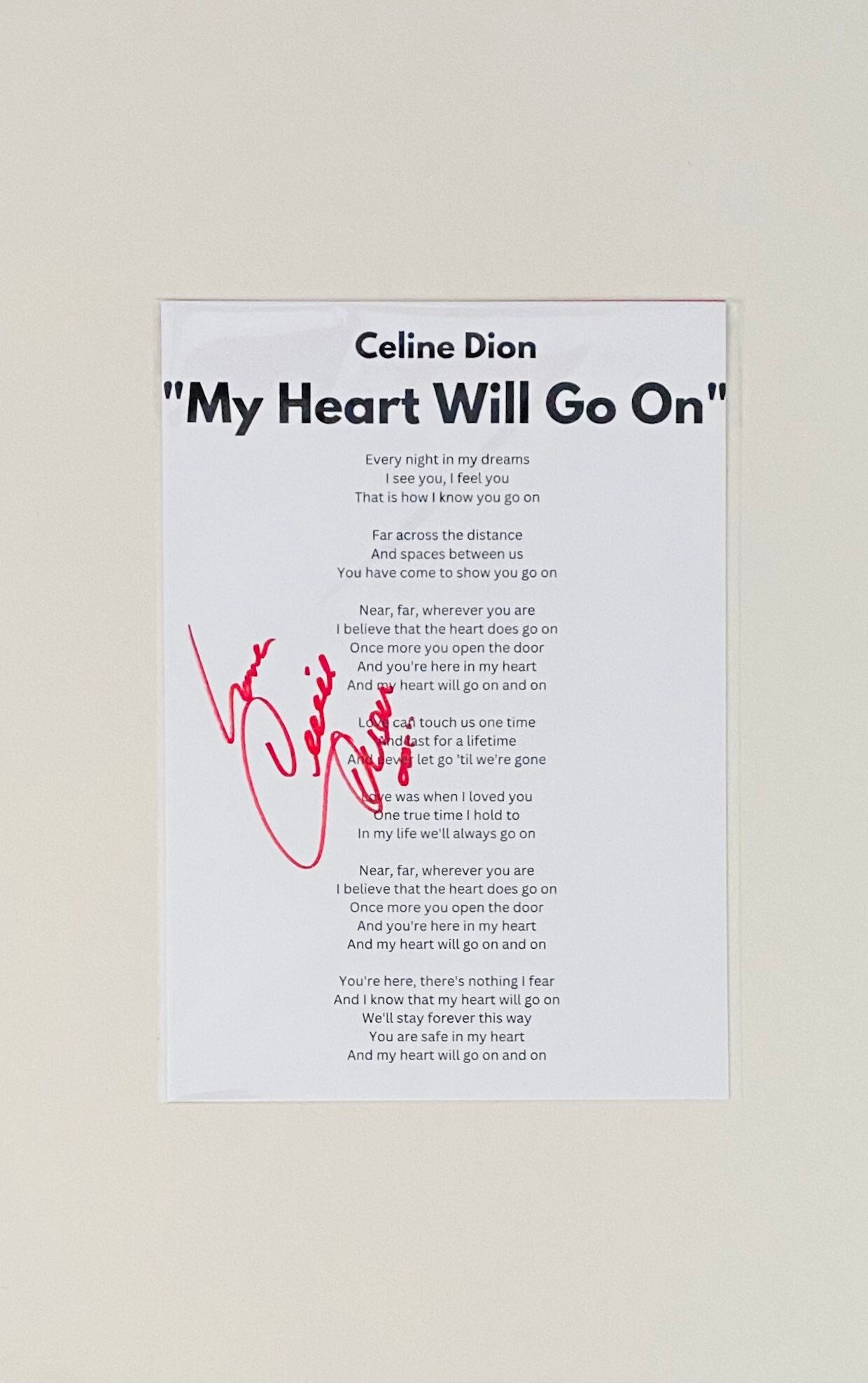 Heart Keyring - Celine Dion Boutique