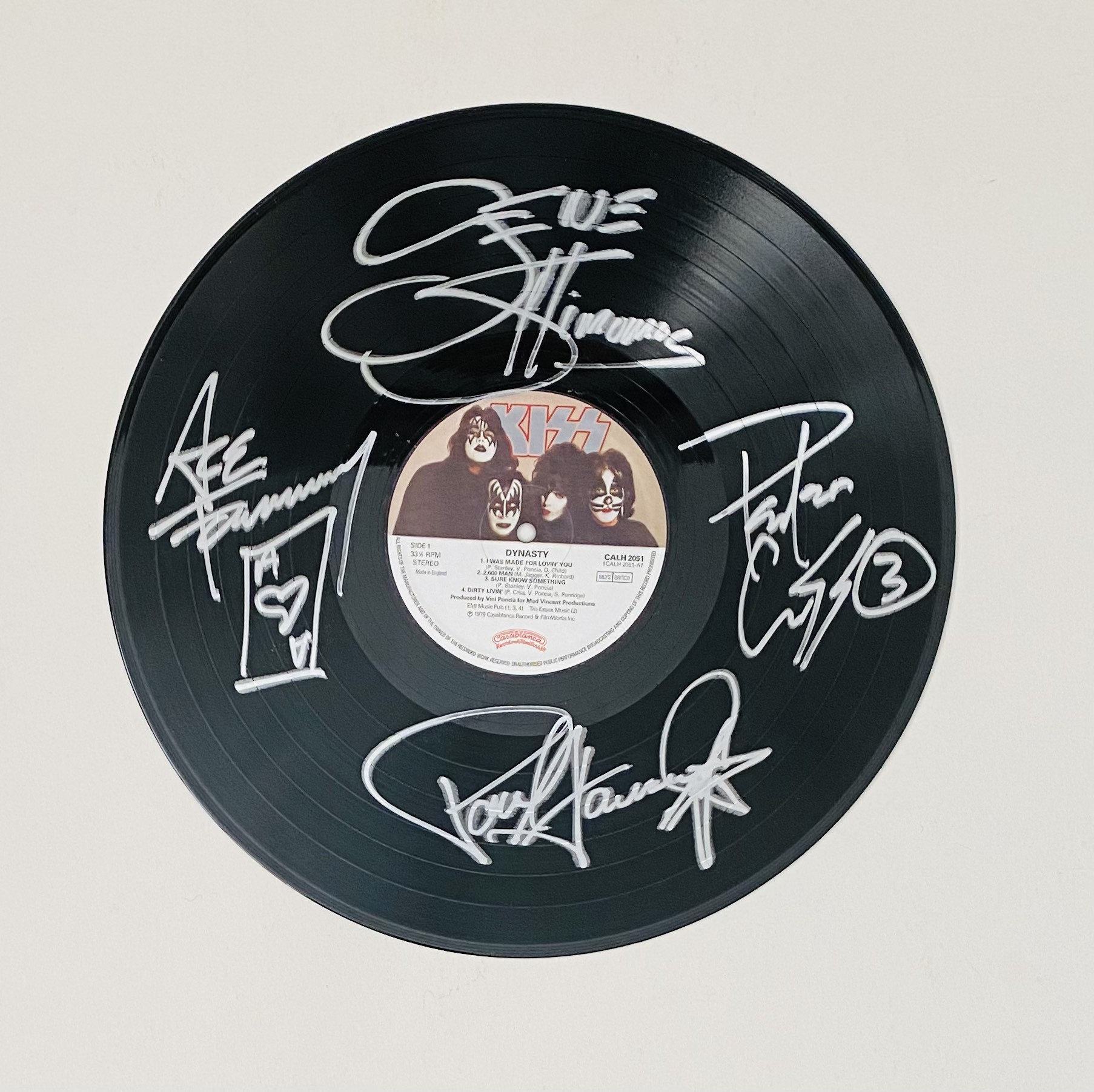 Kiss Signed Vinyl Record Display - Etsy