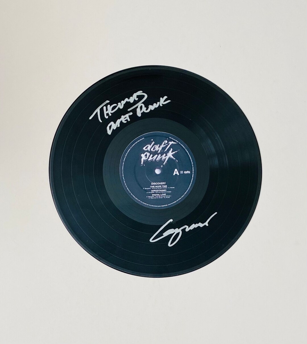 Daft Punk Signed Vinyl Record Display Etsy