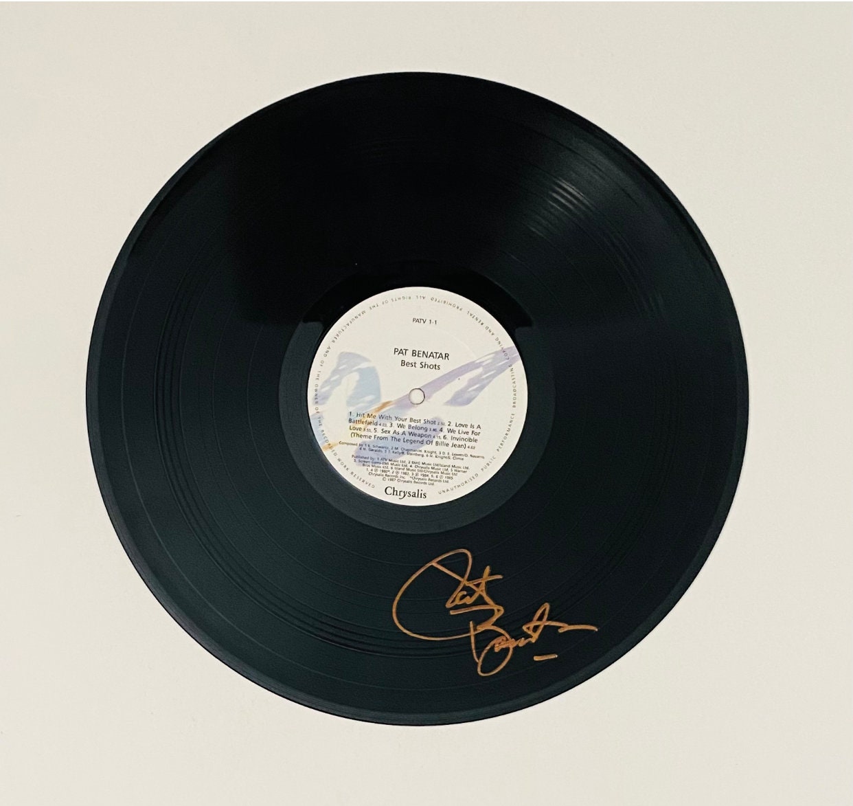 Pat Benatar Signed Vinyl Record - Etsy