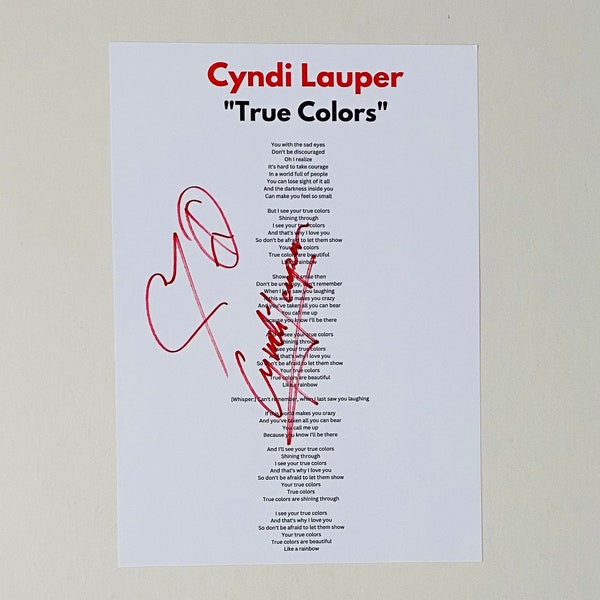 Cyndi Lauper - Etsy