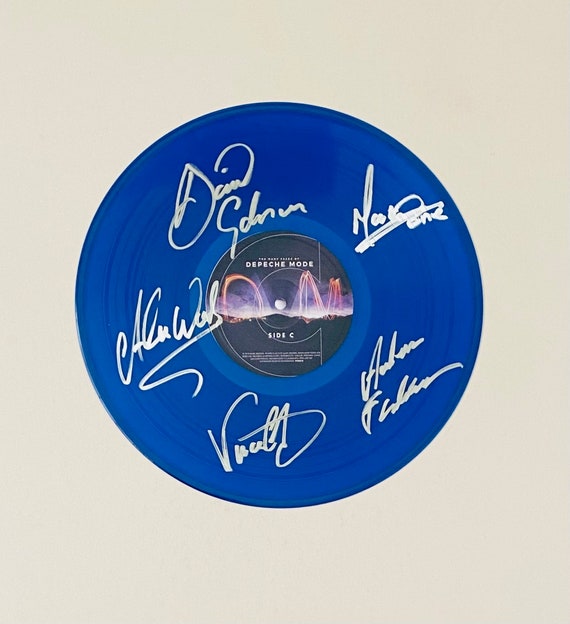 Disco de vinilo azul LP firmado de edición limitada de Depeche Mode -   España