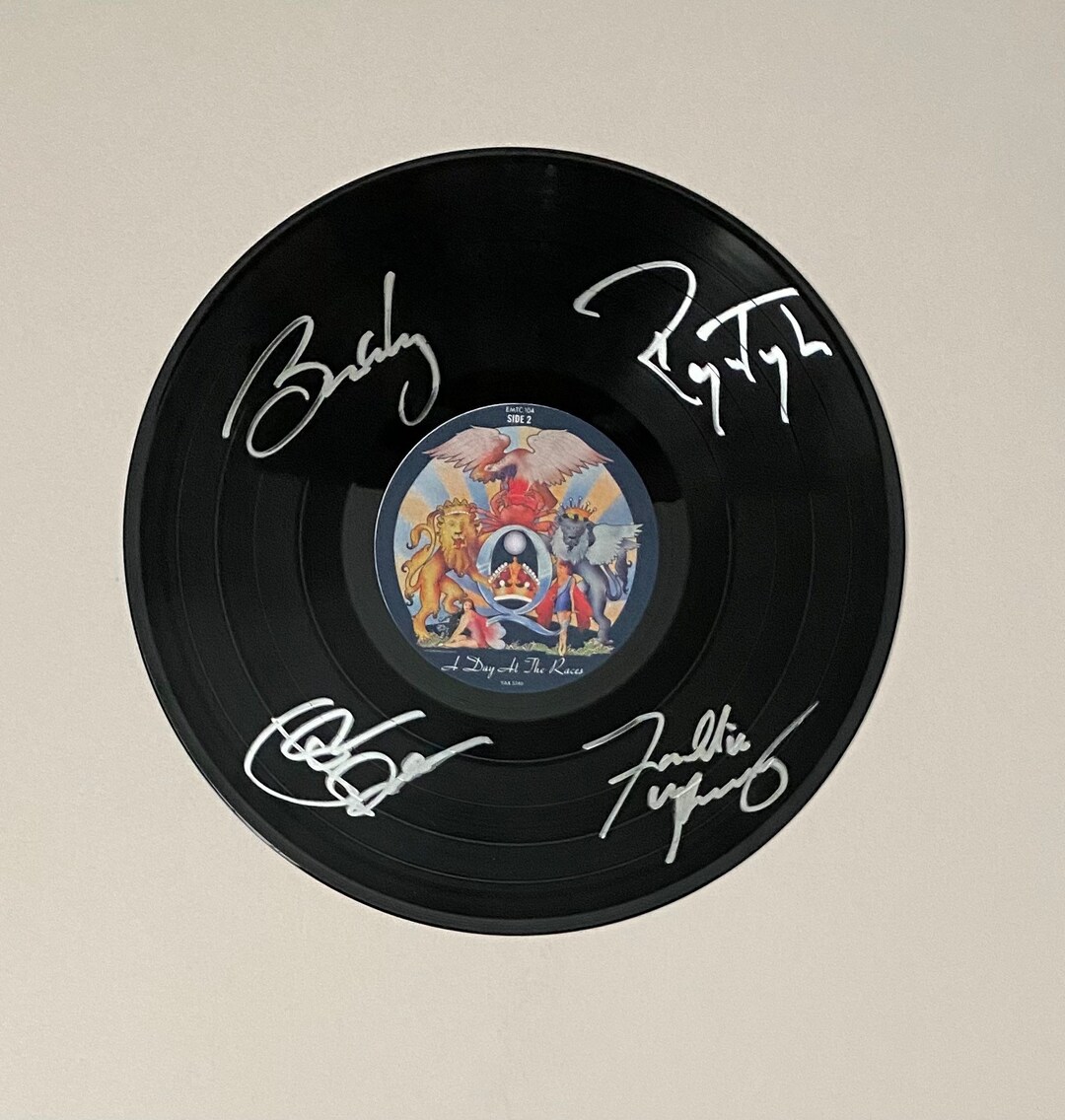 Queen Signed Vinyl Record Etsy