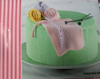 Nuevo molde de silicona de punto al lado soleado de panadería horneando galletas diy